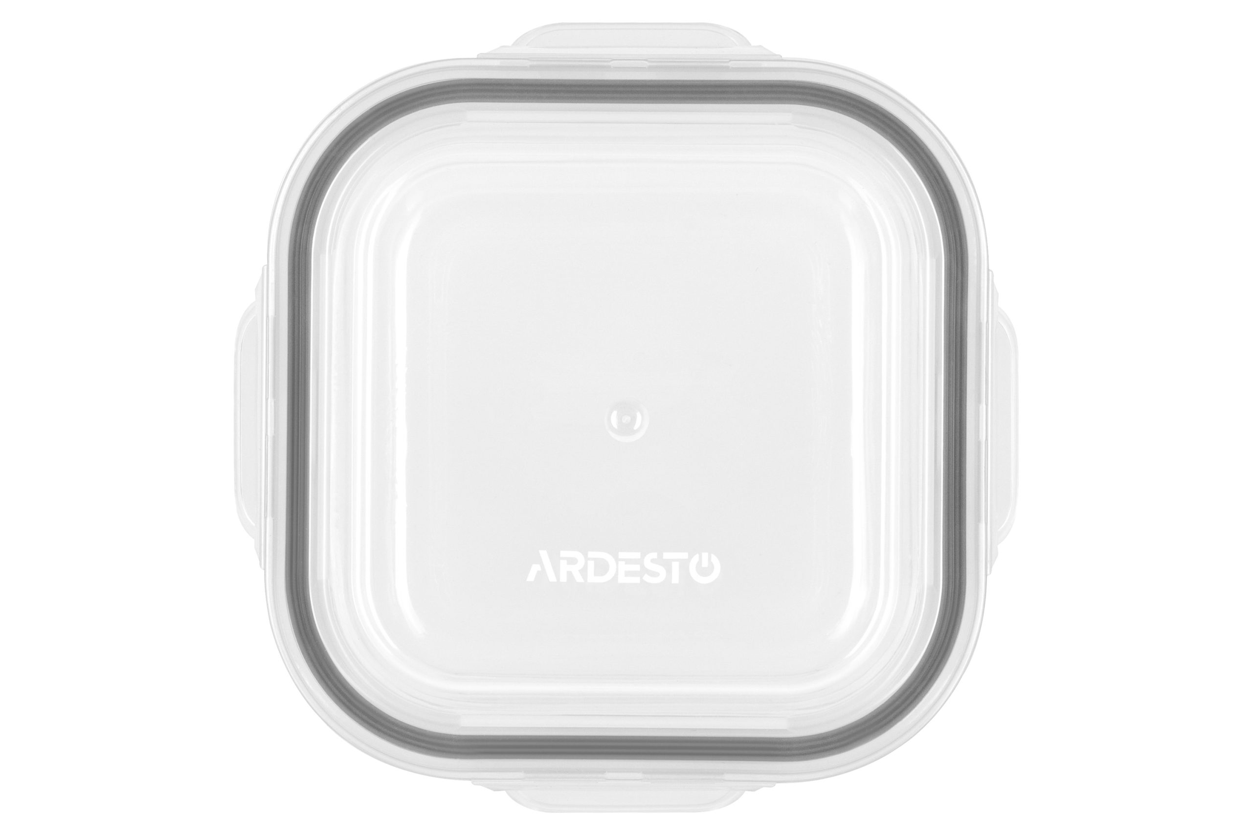 Контейнер для зберігання харчових продуктів Ardesto Gemini, 0.5л, боросилікатне скло, пластик, квадратний, прозорий