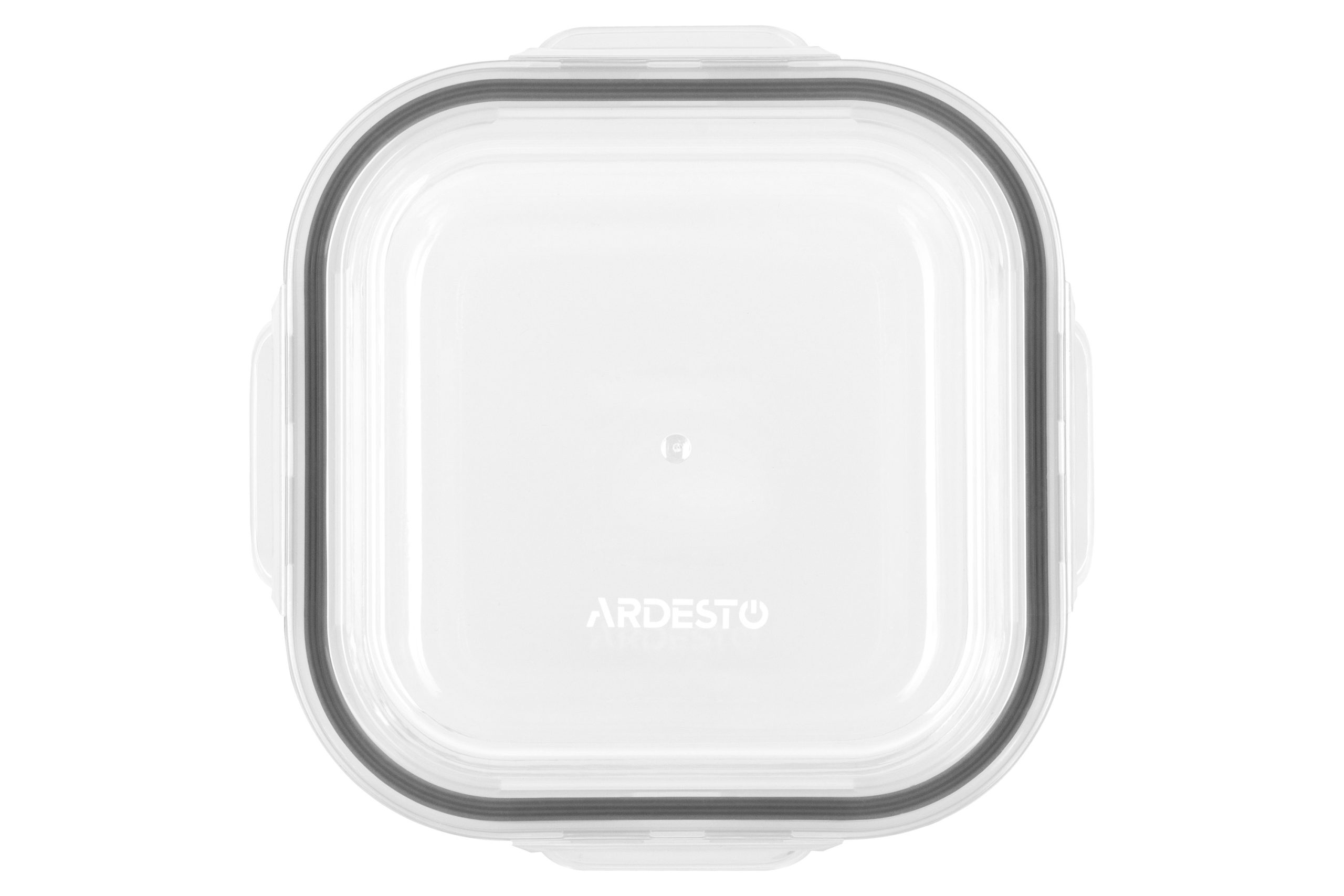 Контейнер для зберігання харчових продуктів Ardesto Gemini, 0.8л, боросилікатне скло, пластик, квадратний, прозорий