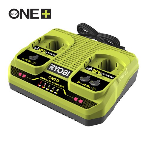 Зарядний пристрій двопортовий Ryobi RC18240G, 18В ONE+, 4А.