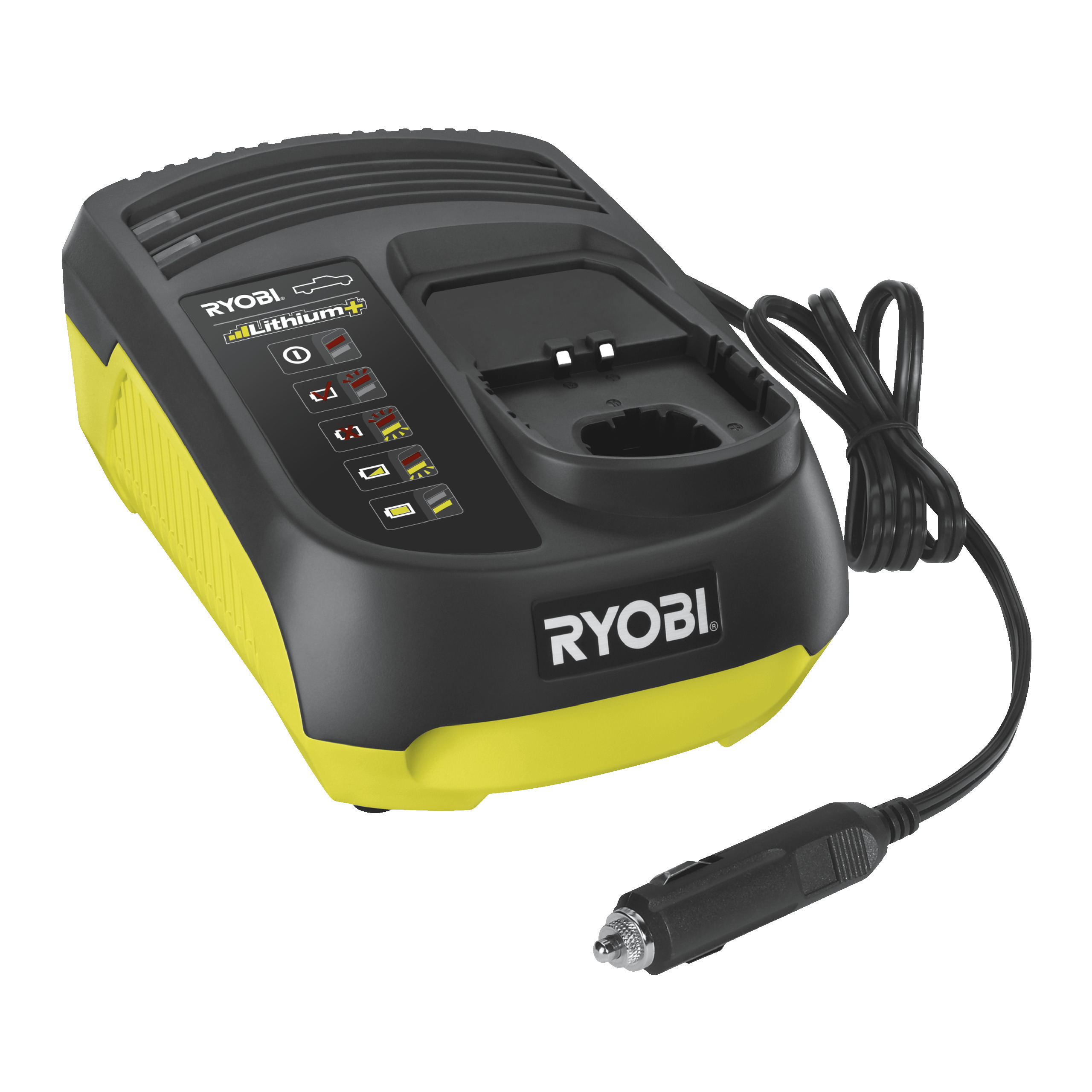 Зарядний пристрій Ryobi RC18118C, 18В ONE+, з живленням від автомобільної мережі 12В