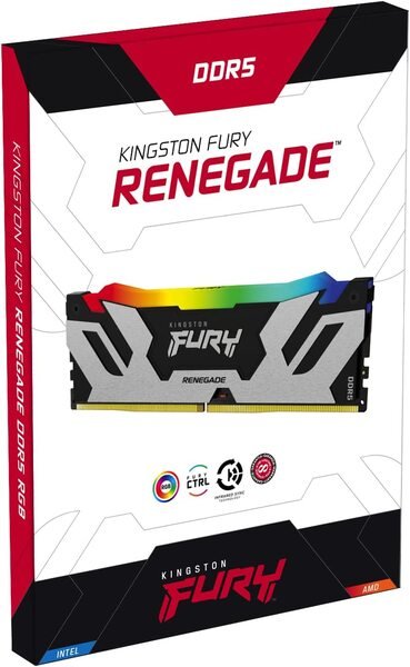 Пам'ять ПК Kingston DDR5 16GB 6000 FURY Renegade RGB (KF560C32RSA-16)