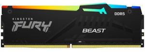 Пам'ять для ПК Kingston DDR5 5200 16GB Beast Black RGB (KF552C40BBA-16)