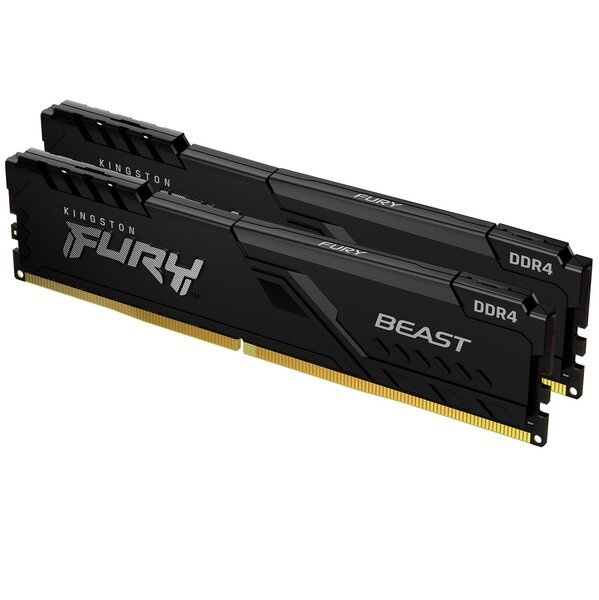 Пам'ять для ПК Kingston DDR4 3200 32GB KIT (16GBx2) FURY Beast Black (KF432C16BBK2/32)