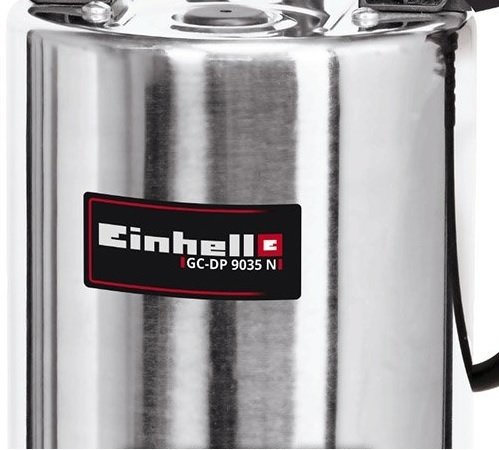 Насос дренажний Einhell GC-DP 9035 N, 900 Вт, 18000 л/г, вис. 9 м, глиб. 5 м, корпус нержавіюча сталь, 5.95 кг