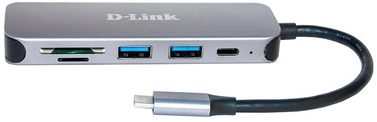 USB-хаб D-Link DUB-2325 3xUSB3.0, 1xUSB-C, 1xHDMI, USB-C (DUB-2333)