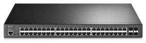 Комутатор TP-LINK TL-SG3452P 48xGE/PoE+384W 4xGE SFP L2 19" 1U