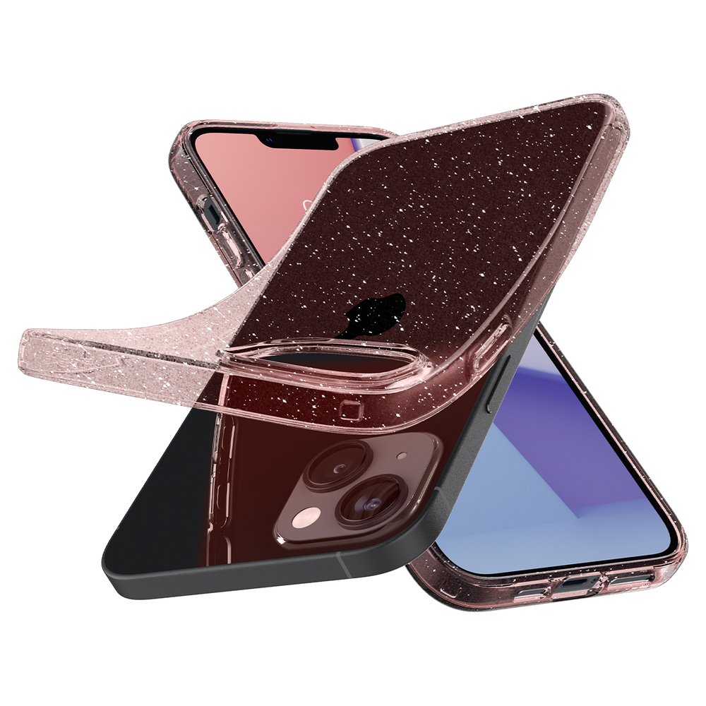 Чохол Spigen для Apple iPhone 14 Liquid Crystal Glitter Rose Quartz (ACS05035)