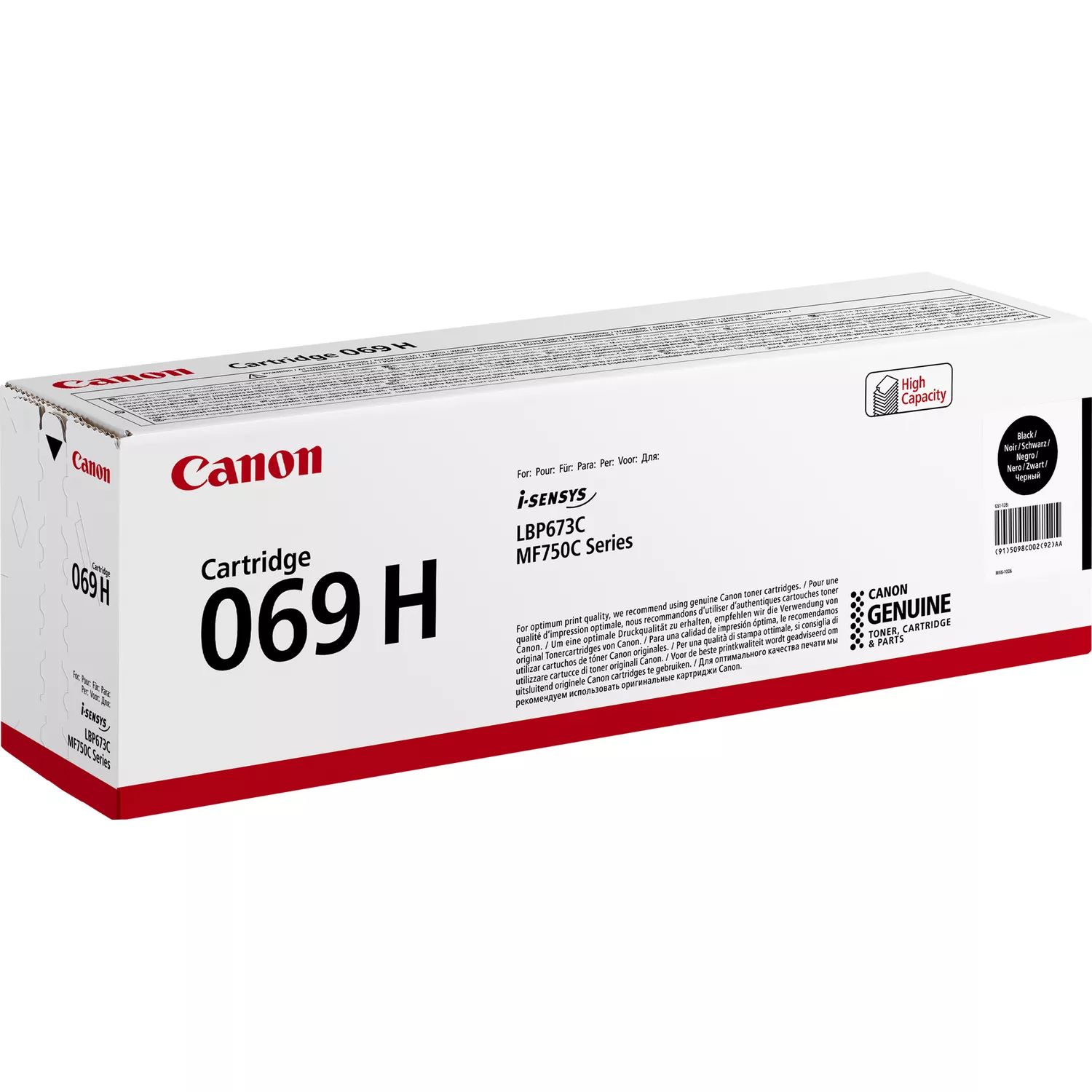 Картридж Canon 069H MF752Cdw/MF754Cdw/LBP673Cdw Black (7600 стор.)