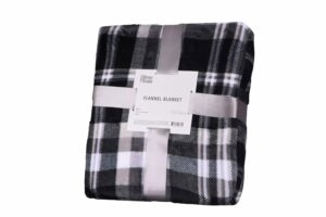 Плед Ardesto Flannel, 160х200см, 100% поліестер, клітинка, сірий