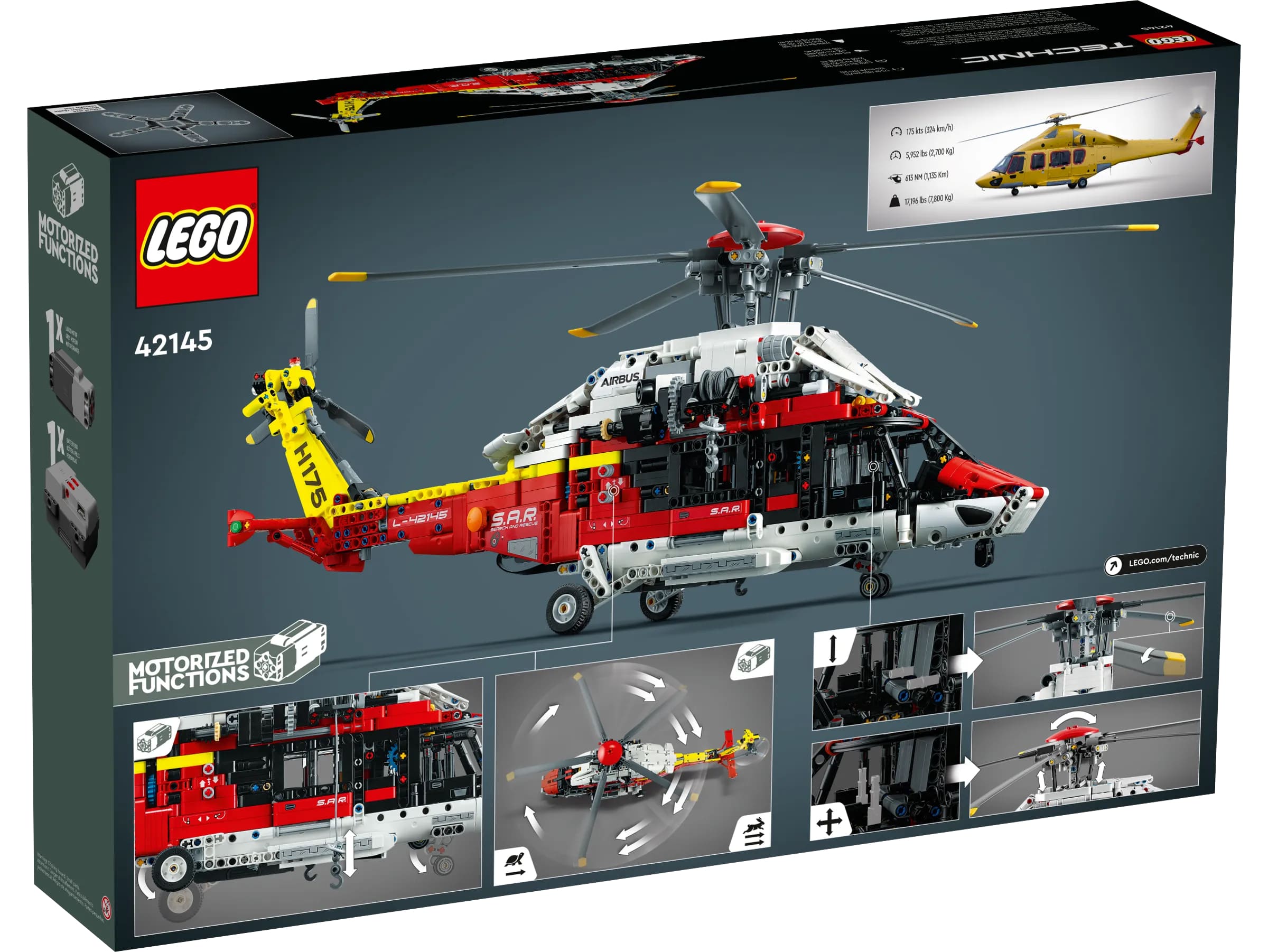 LEGO 42145 Technic Рятувальний вертоліт Airbus H175