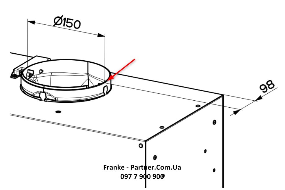 Вбудована витяжка Franke 305.0665.365