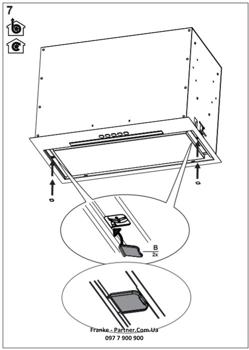 Вбудована витяжка Franke Box Flush EVO