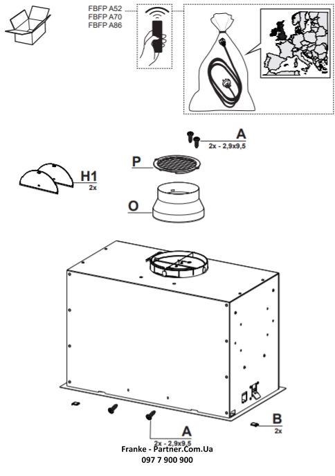 Вбудована витяжка Franke Box Flush EVO