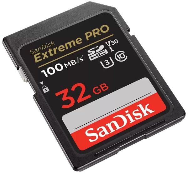 Карта пам'яті SanDisk SD 32GB C10 UHS-I U3 R100/W90MB/s Extreme Pro V30 (SDSDXXO-032G-GN4INЯ)