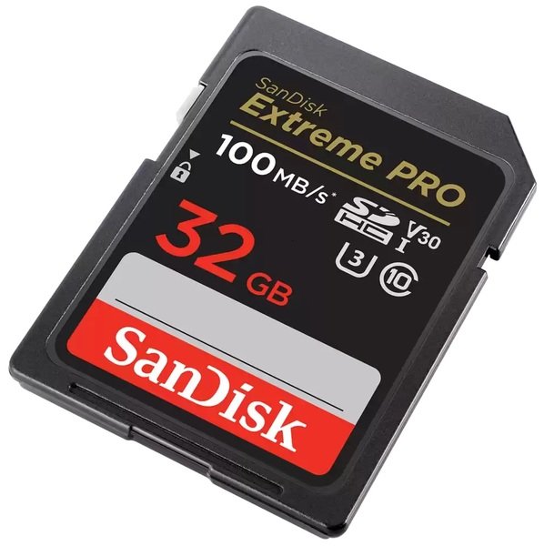 Карта пам'яті SanDisk SD 32GB C10 UHS-I U3 R100/W90MB/s Extreme Pro V30 (SDSDXXO-032G-GN4INЯ)