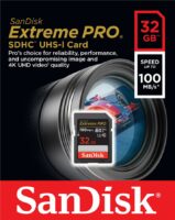 Карта пам'яті SanDisk SD 32GB C10 UHS-I U3 R100/W90MB/s Extreme Pro V30 (SDSDXXO-032G-GN4INЯ)