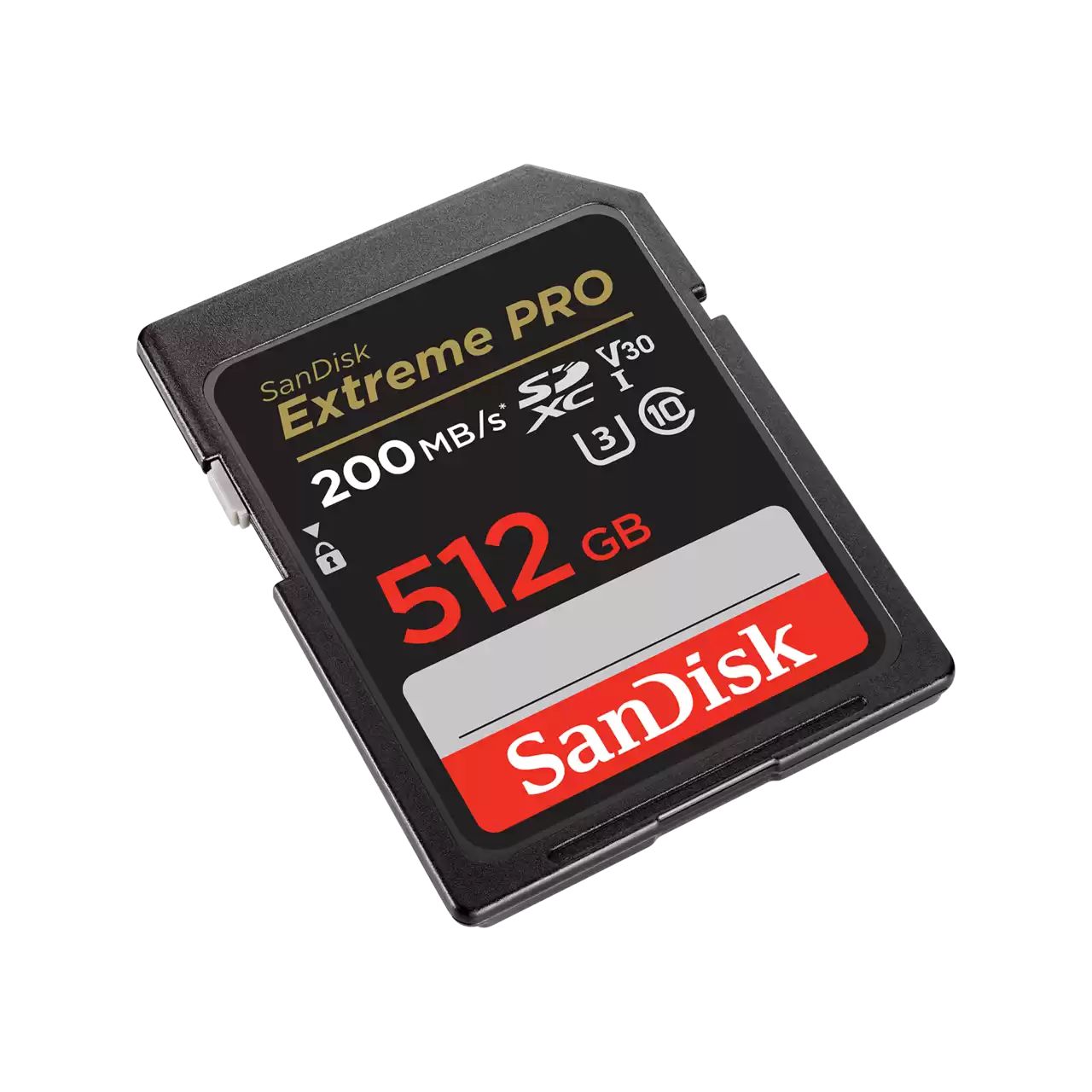 Карта пам'яті SanDisk SD  512GB C10 UHS-I U3 R200/W140MB/s Extreme Pro V30