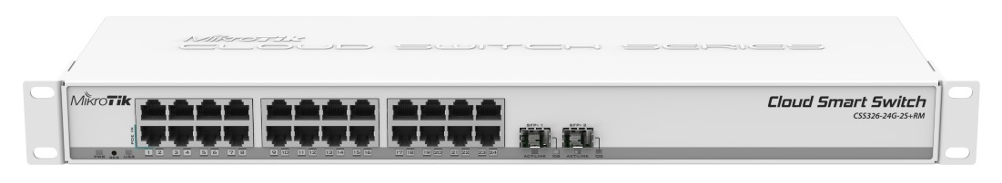 Комутатор MikroTik Cloud Smart Switch CSS326-24G-2S+RM (CSS326-24G-2S+RM)