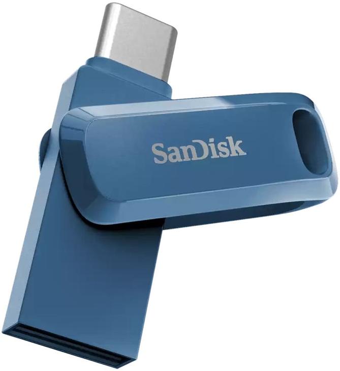 Накопитель SanDisk 128GB USB-Type C Ultra Dual Drive Go Navy Blue (SDDDC3-128G-G46NB)