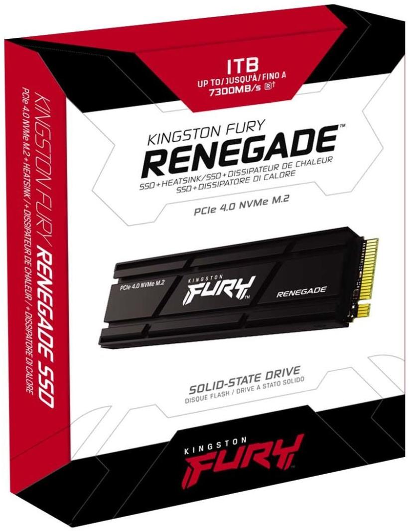 Накопитель SSD Kingston M.2 1TB PCIe 4.0 Fury Renegade + радиатор