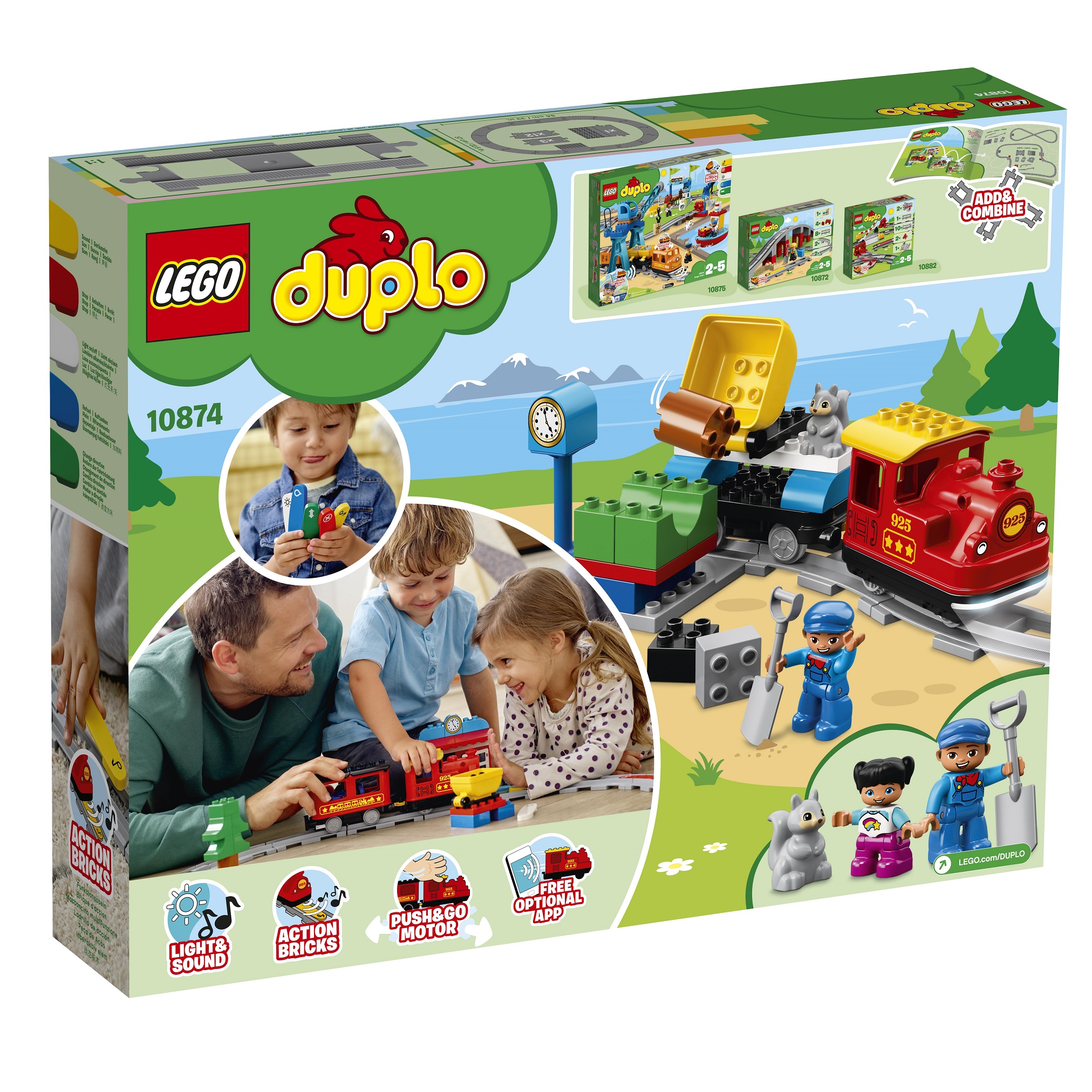 LEGO 10874 DUPLO Town Потяг на паровій тязі