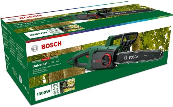 Пила ланцюгова Bosch Universal Chain 35, 1800Вт, шина 35см, ланцюг Oregon, 4.2кг