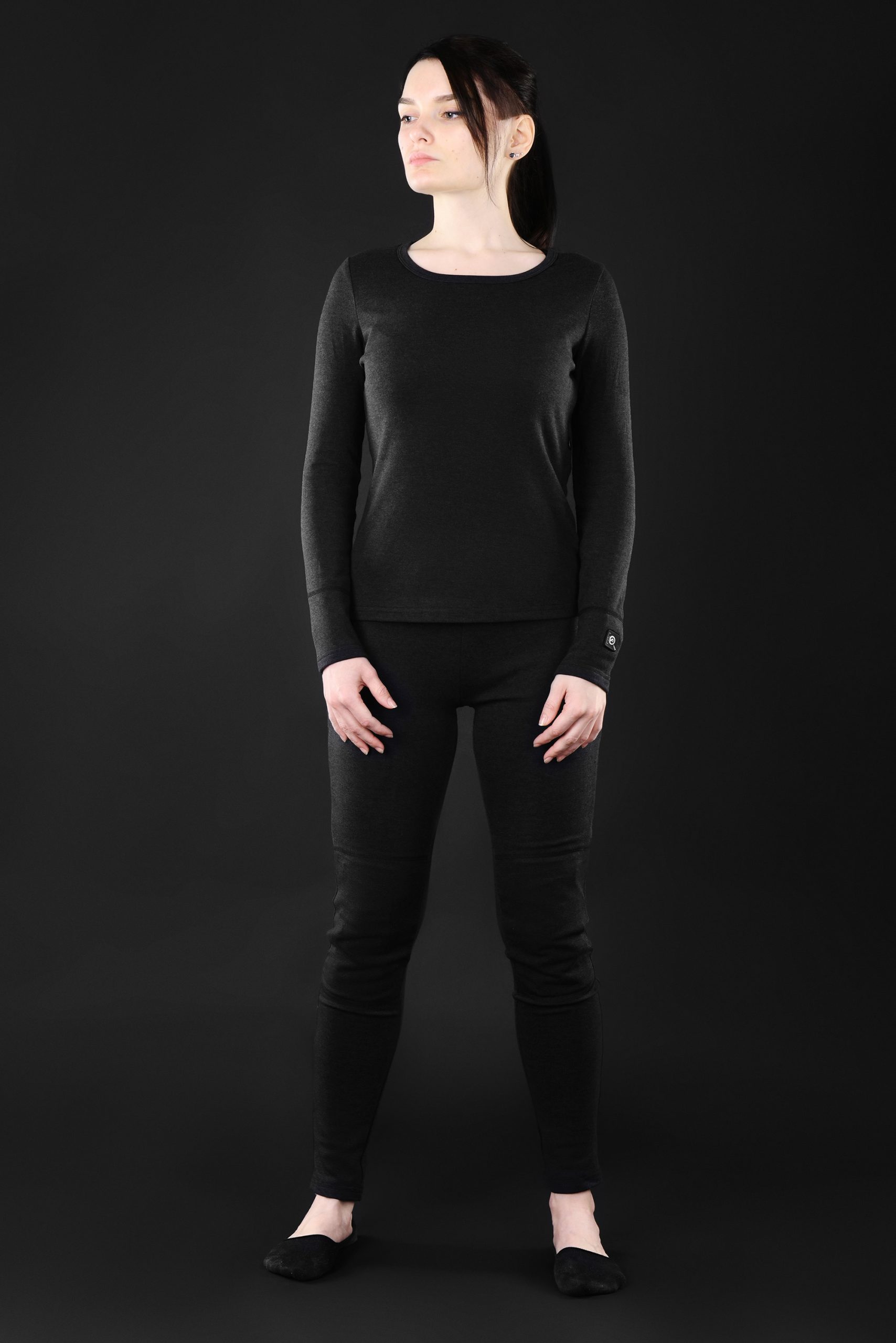 Жіноча термобілизна з підігрівом 2E eFiber for Women Black, XL (2E-HUEFWXL-BK)