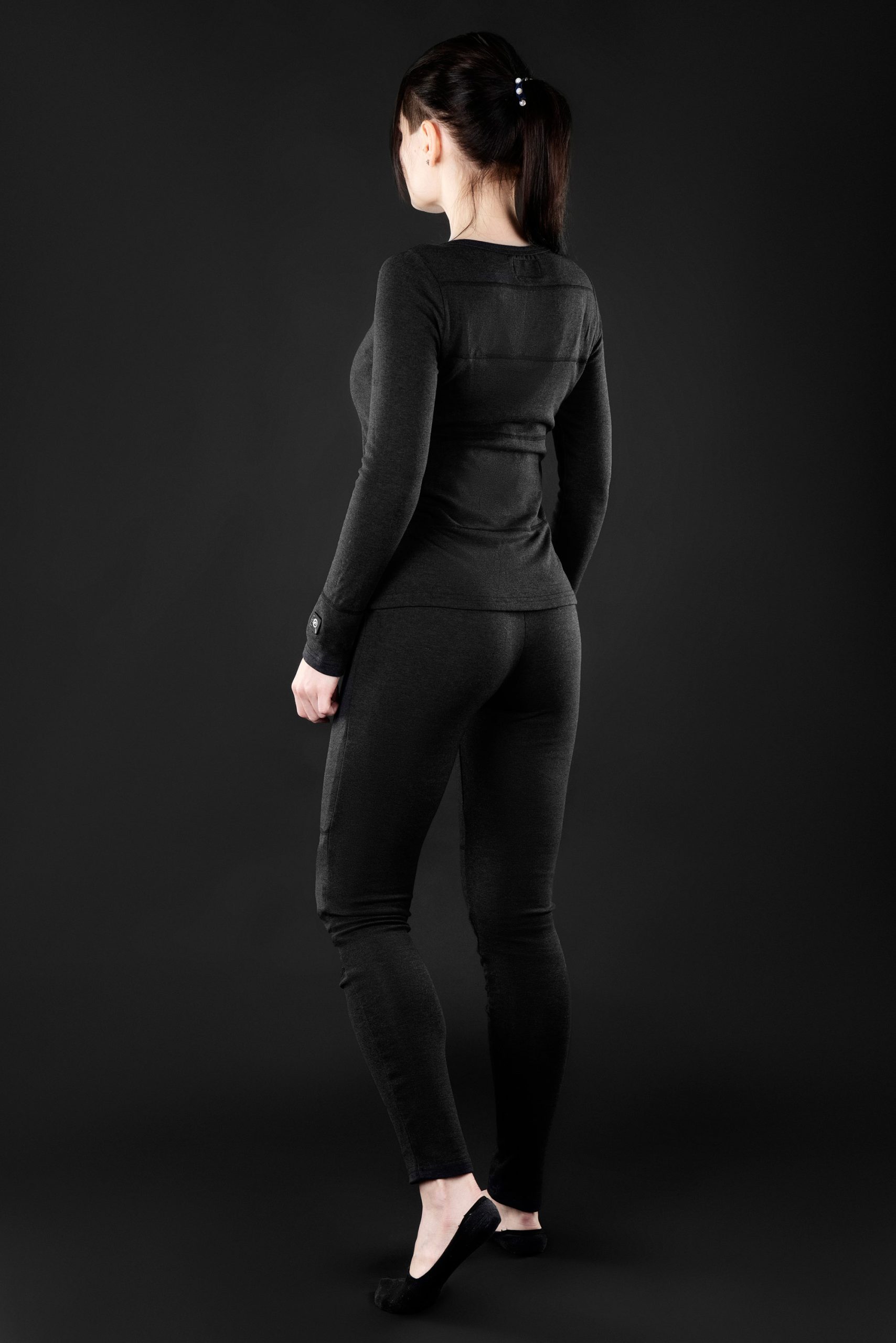 Жіноча термобілизна з підігрівом 2E eFiber for Women Black, XL (2E-HUEFWXL-BK)