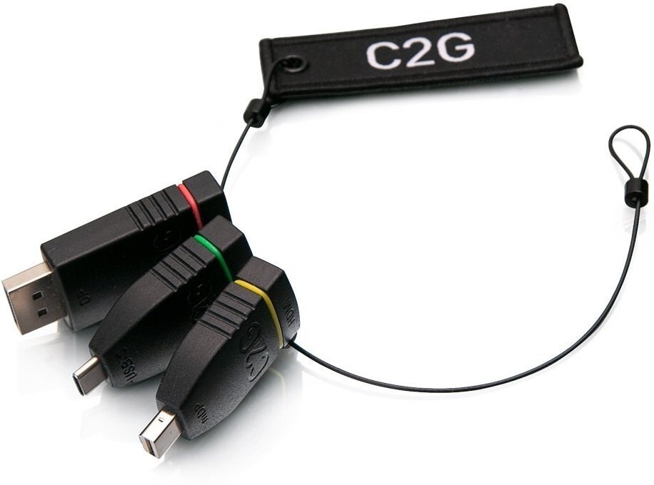 Комплект перехідників C2G Adapter Ring HDMI > mini Display Port, Display Port, USB-C