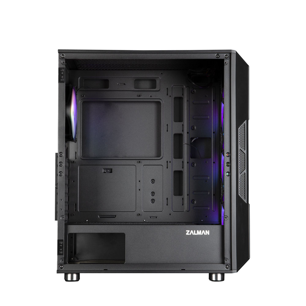 Корпус Zalman I3 NEO BLACK, без БЖ, 1xUSB3.0, 2xUSB2.0, 4x120mm RGB fans, TG Side Panel, ATX, Black