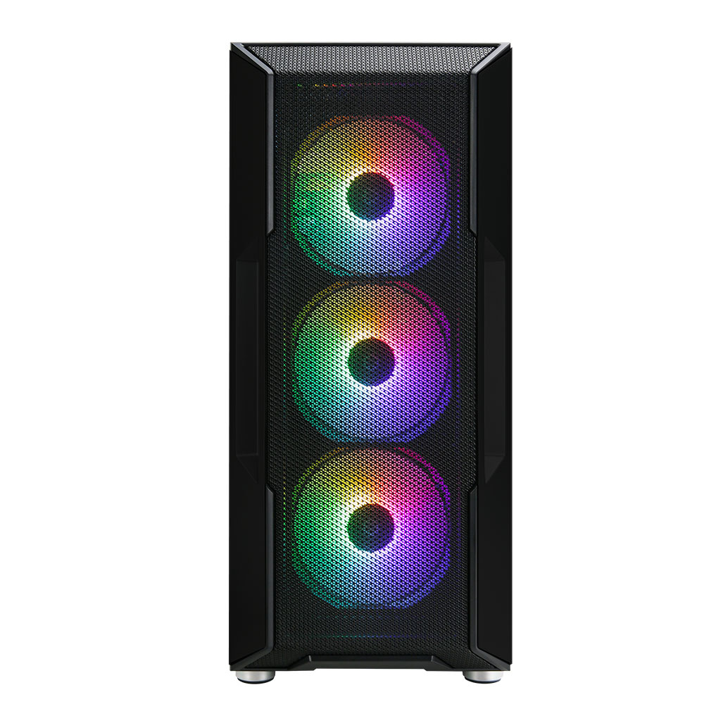 Корпус Zalman I3 NEO BLACK, без БЖ, 1xUSB3.0, 2xUSB2.0, 4x120mm RGB fans, TG Side Panel, ATX, Black