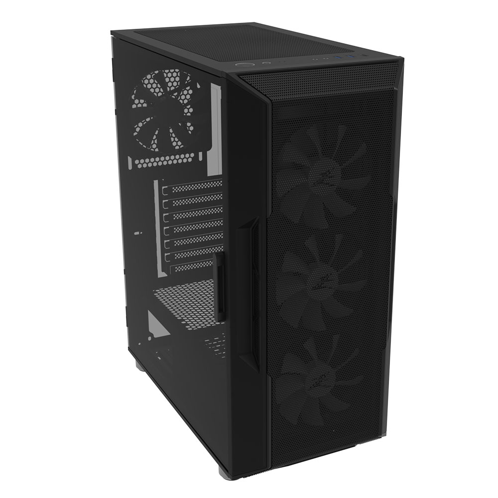 Корпус Zalman I3 NEO BLACK, без БЖ, 1xUSB3.0, 2xUSB2.0, 4x120mm RGB fans, TG Side Panel, ATX, Black