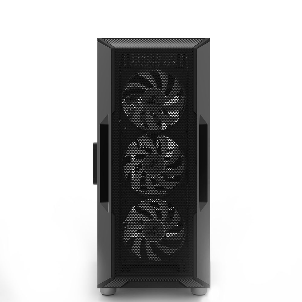 Корпус Zalman I3 NEO BLACK, без БЖ, 1xUSB3.0, 2xUSB2.0, 4x120mm RGB fans, TG Side Panel, ATX, Black