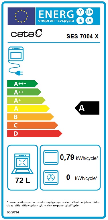 Духова шафа Cata HORNO, SES 7004 X