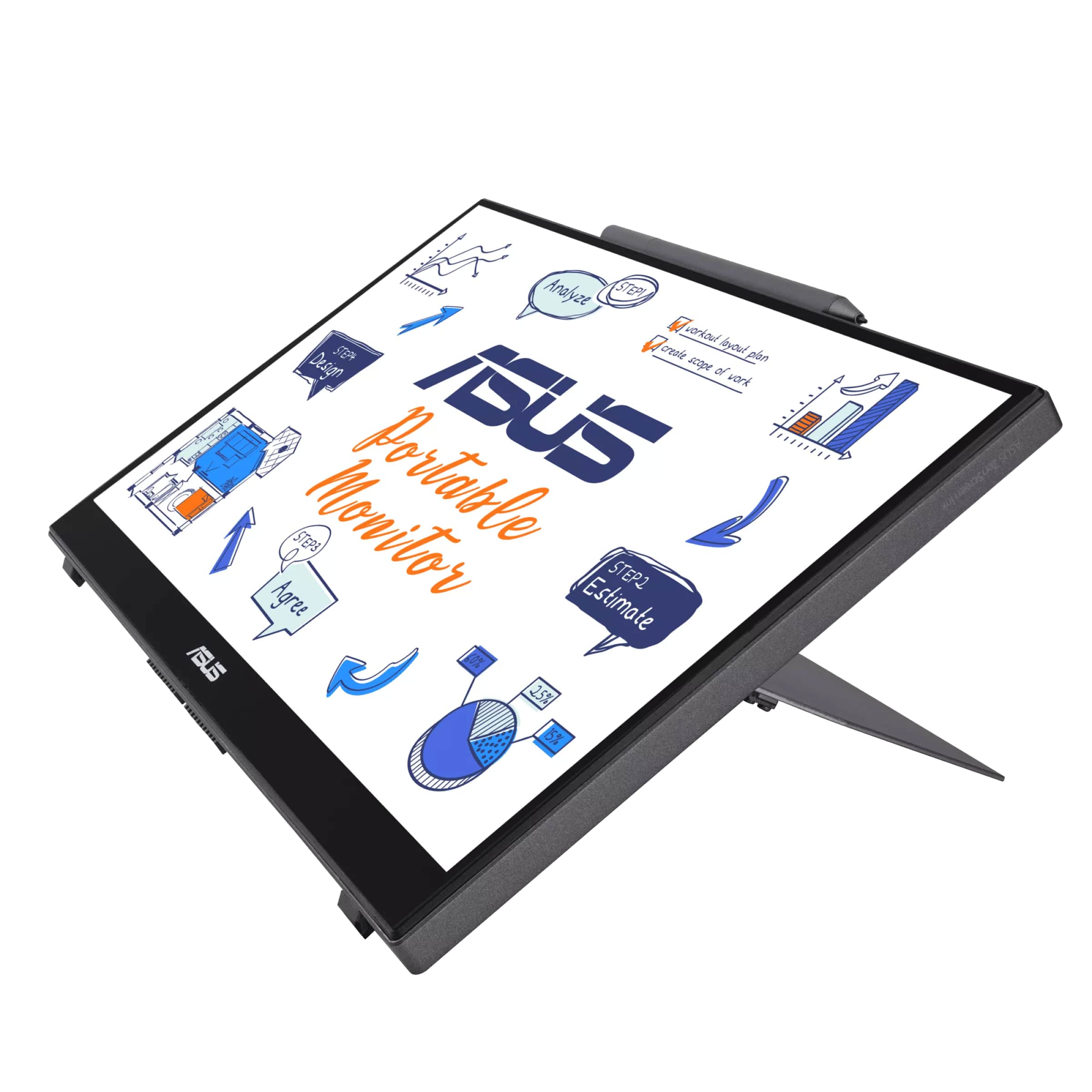 Монітор портативний 14" ASUS ZenScreen Ink MB14AHD (90LM063V-B01170)