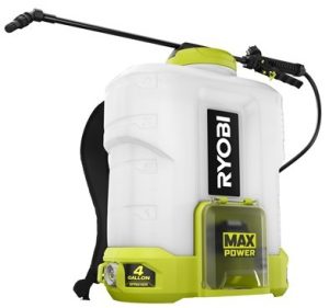 Обприскувач акумуляторний Ryobi RY36BPSA-0 ранцевий MAX POWER 36В 15л витрата 0.6-2.5л/хв комплект насадок 5.8кг без АКБ та ЗП