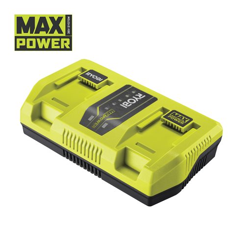 Зарядний пристрій Ryobi RY36C2PA, 36В MAX POWER, двопортовий 6А, швидкозарядний