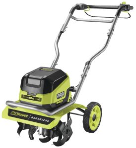 Культиватор акумуляторний Ryobi RY36CVXA-0, 36В MAX POWER, ширина 40см, безщітковий, регулювання глибини обробки, 28кг (без АКБ