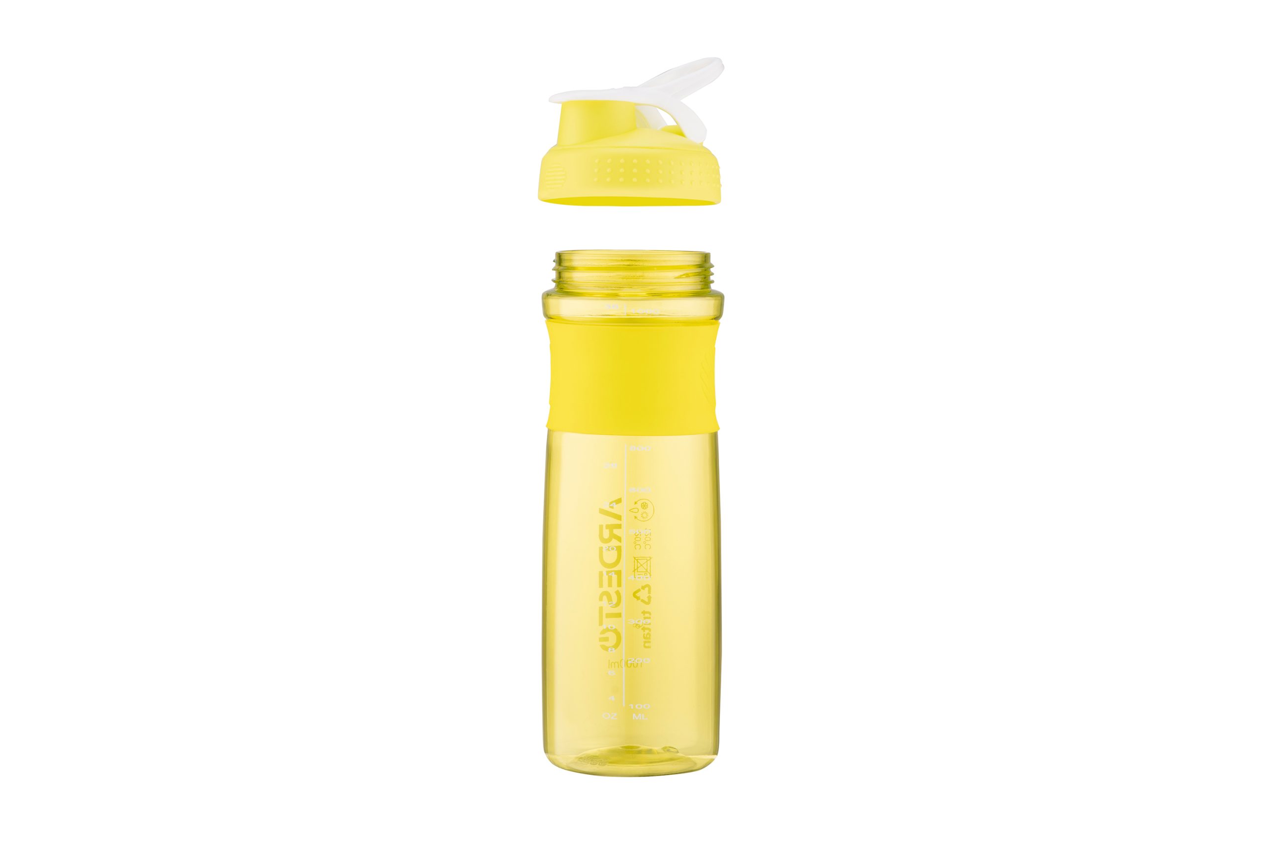 Бутылка для воды Ardesto Smart bottle, желтая, 1000 мл (AR2204TZ)