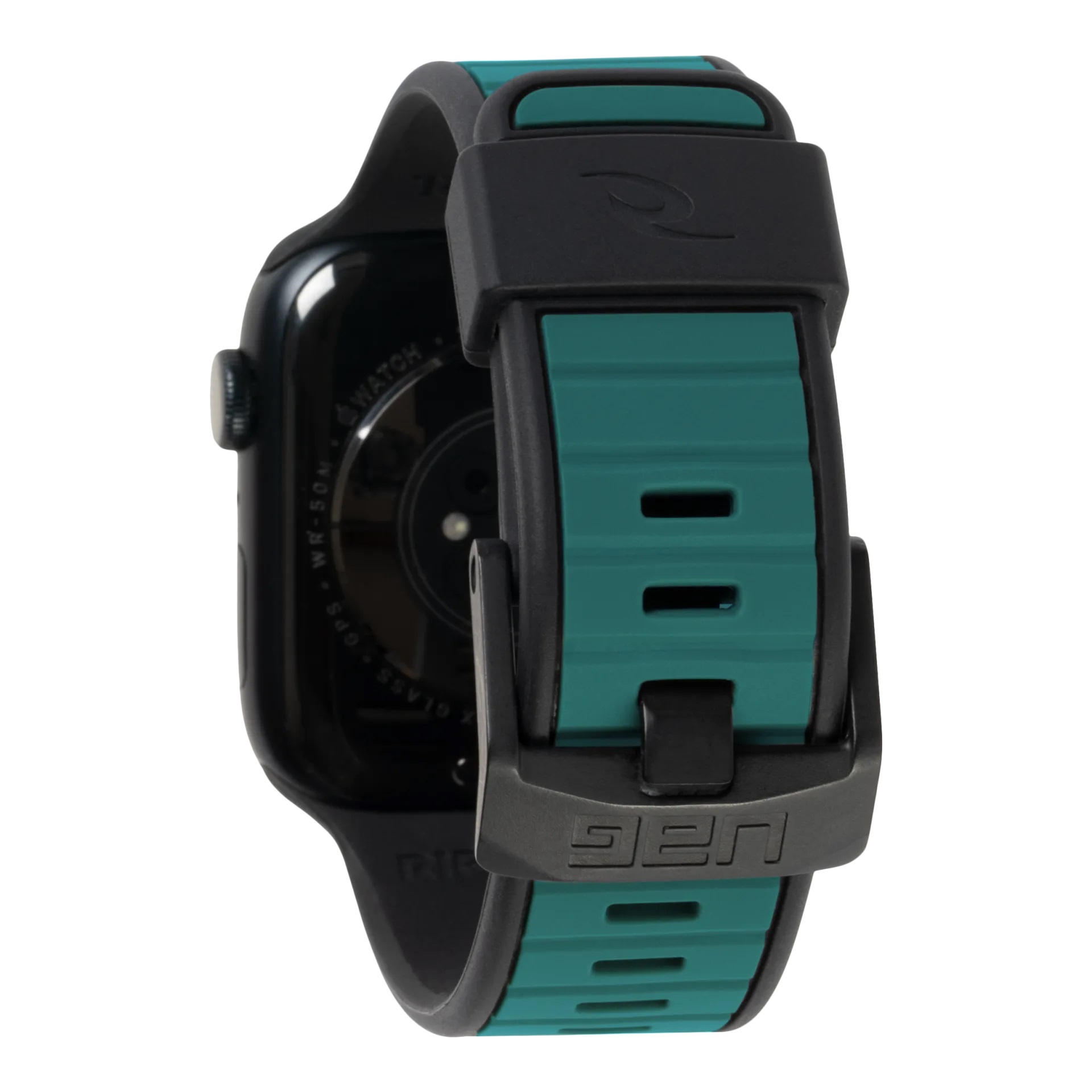 Ремінець UAG для Apple Watch 45/44/42 Torquay, Black-Turquoise (194112R1405D)