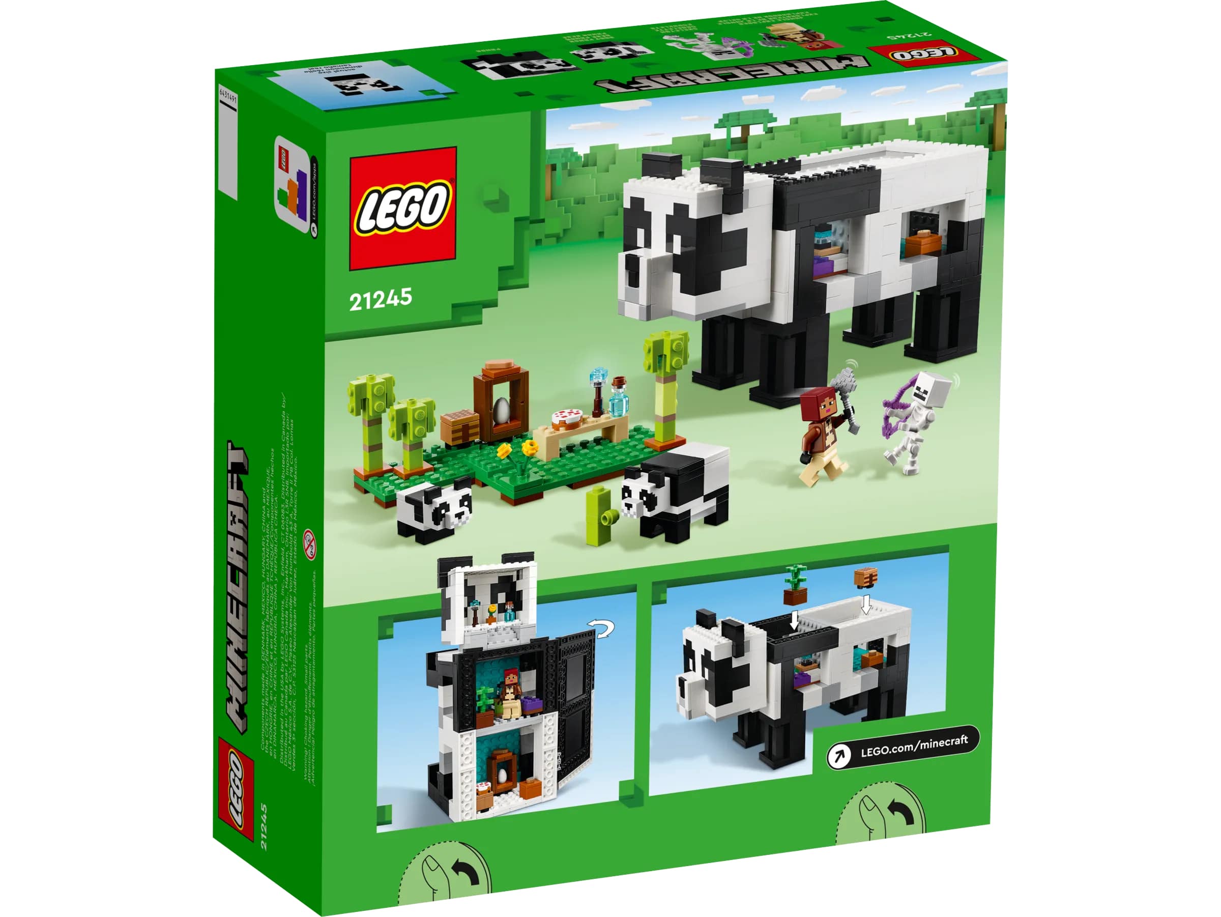 LEGO 21245 Minecraft квартира панди