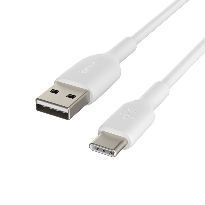 Кабель Belkin USB-A – USB-C, PVC, 1m, white