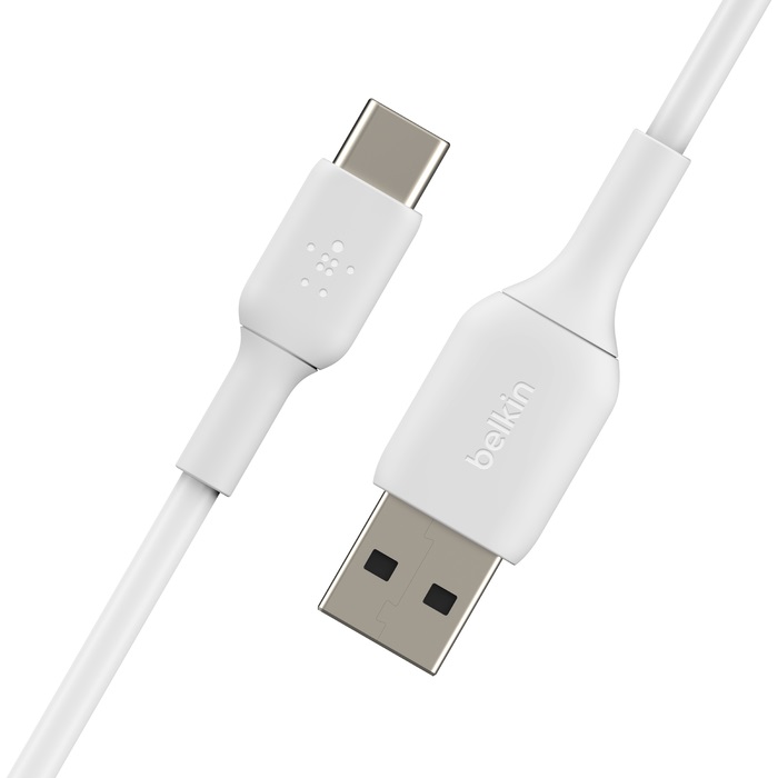 Кабель Belkin USB-A – USB-C, PVC, 1m, white