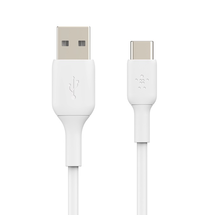 Кабель Belkin USB-A – USB-C, PVC, 1m, white