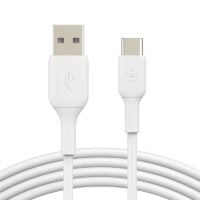 Кабель Belkin USB-A – USB-C, PVC, 1m, white