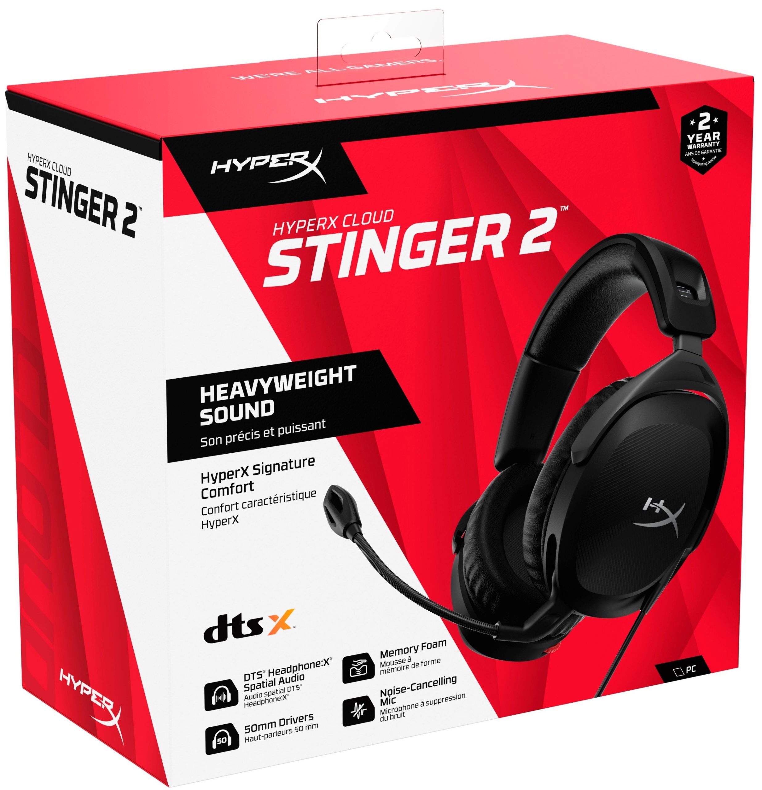 Игровая гарнитура HyperX Cloud Stinger 2, Black (519T1AA)