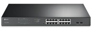 Комутатори TP-LINK TL-SG1218MPE 16x1GE/PoE+192W 2xSFP Smart Rack