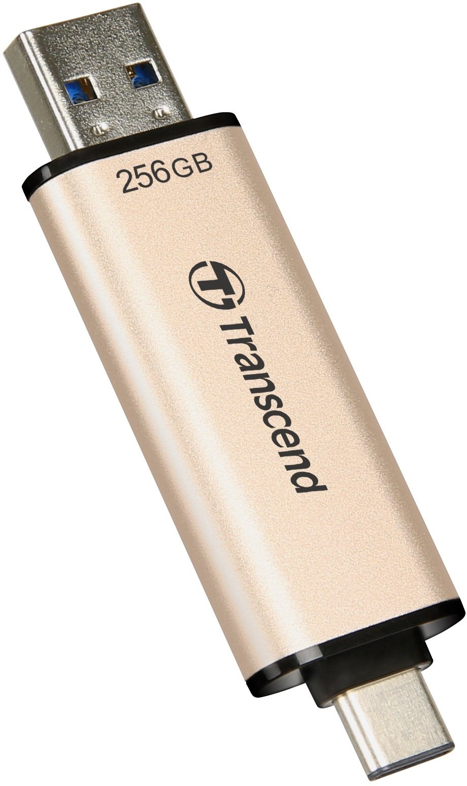 Накопичувач USB 3.2+Type-C Transcend JetFlash 930 Black R420/W400MB/s 256GB (TS256GJF930C)