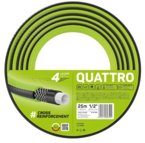 Шланг садовий Cellfast QUATTRO, 1/2', 25м, 4 шари, до 20 Бар, -10…+50°C