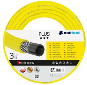 Шланг садовий Cellfast PLUS, 3/4', 50м, 3 шари, до 25 Бар, -20…+60°C